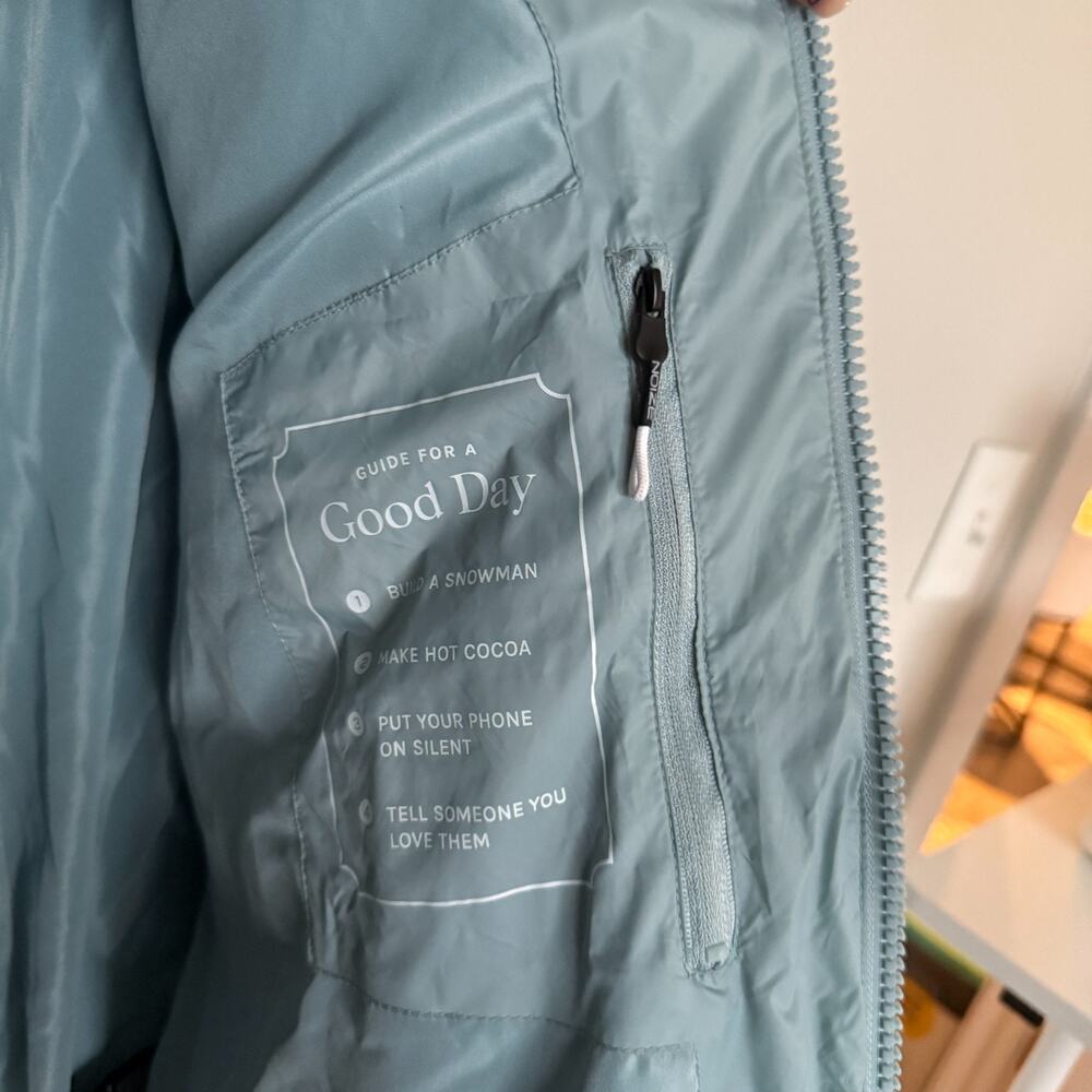 NOIZE x Jillian Harris Jilly Box Avalon Women Puffer Jacket Medium Aero Blue Ski - Picture 11 of 16
